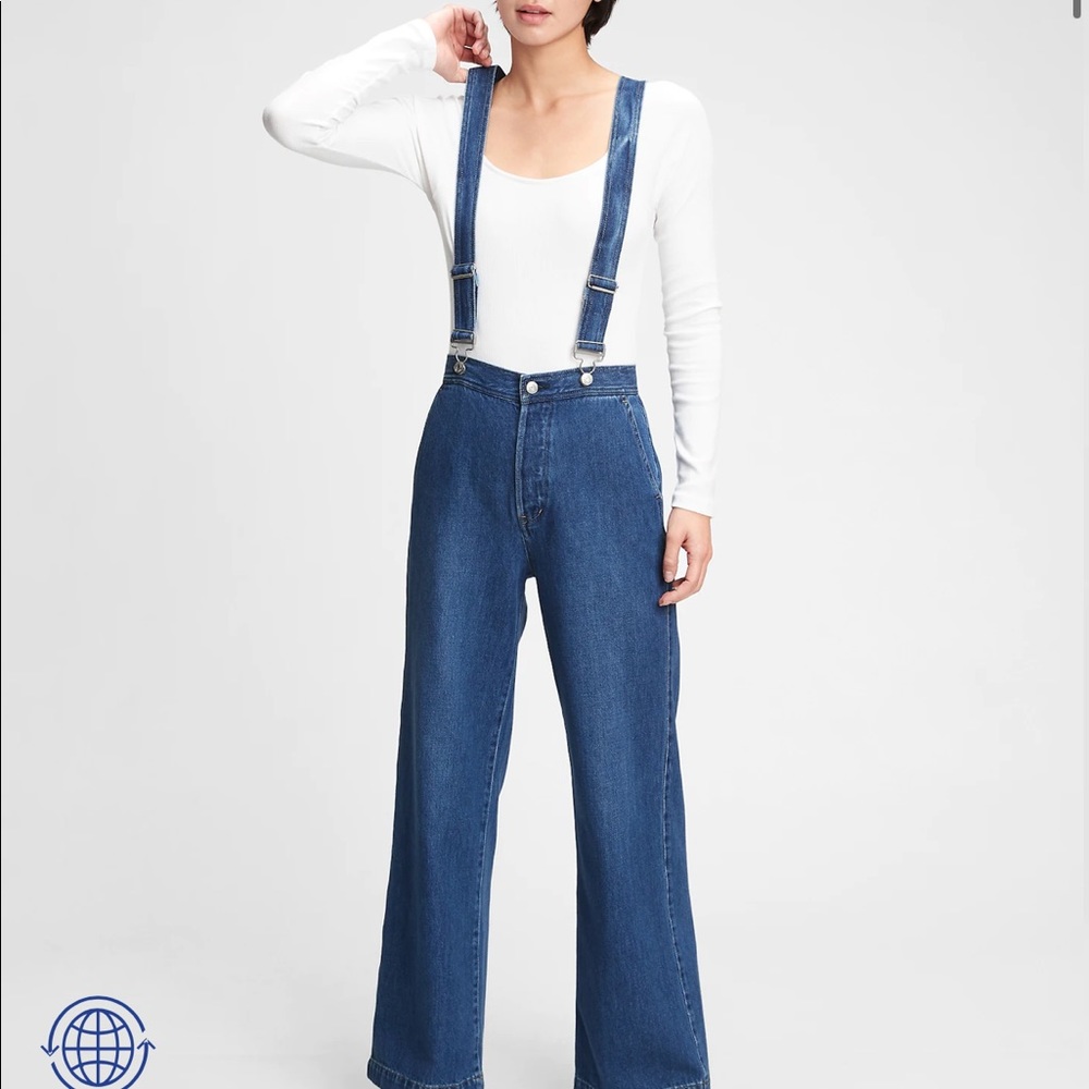 GAP Women's Blue Denim Overalls